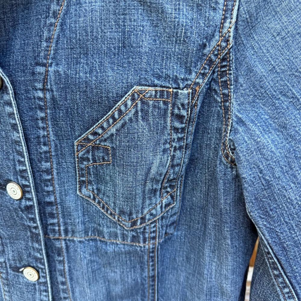 Lauren by Ralph Lauren Indigo Denim Jacket - Picture 4 of 5